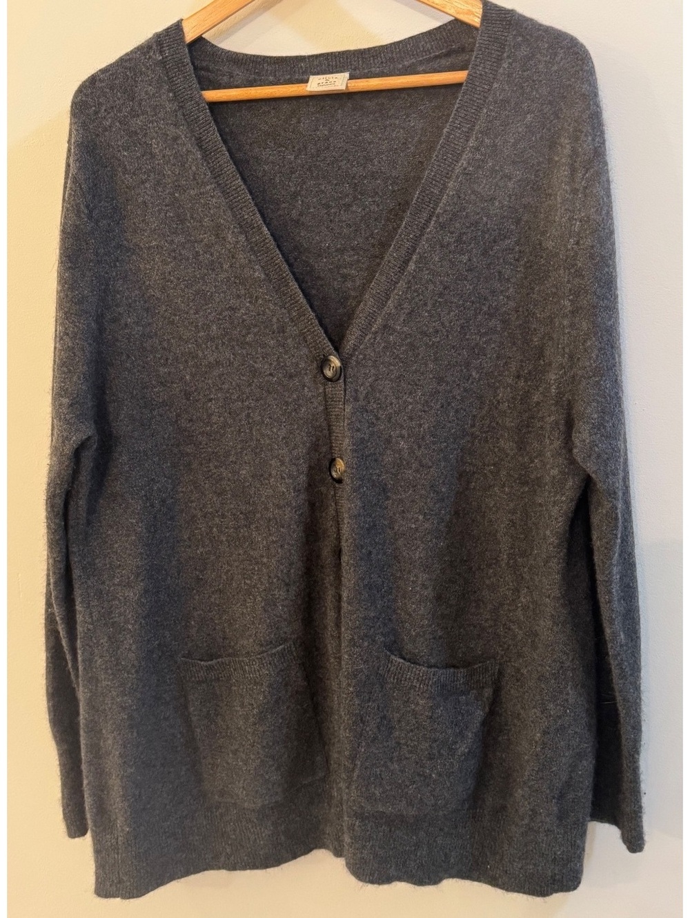 Olivia & Grace Women's 100% Cashmere Gray Cardigan Size 3X